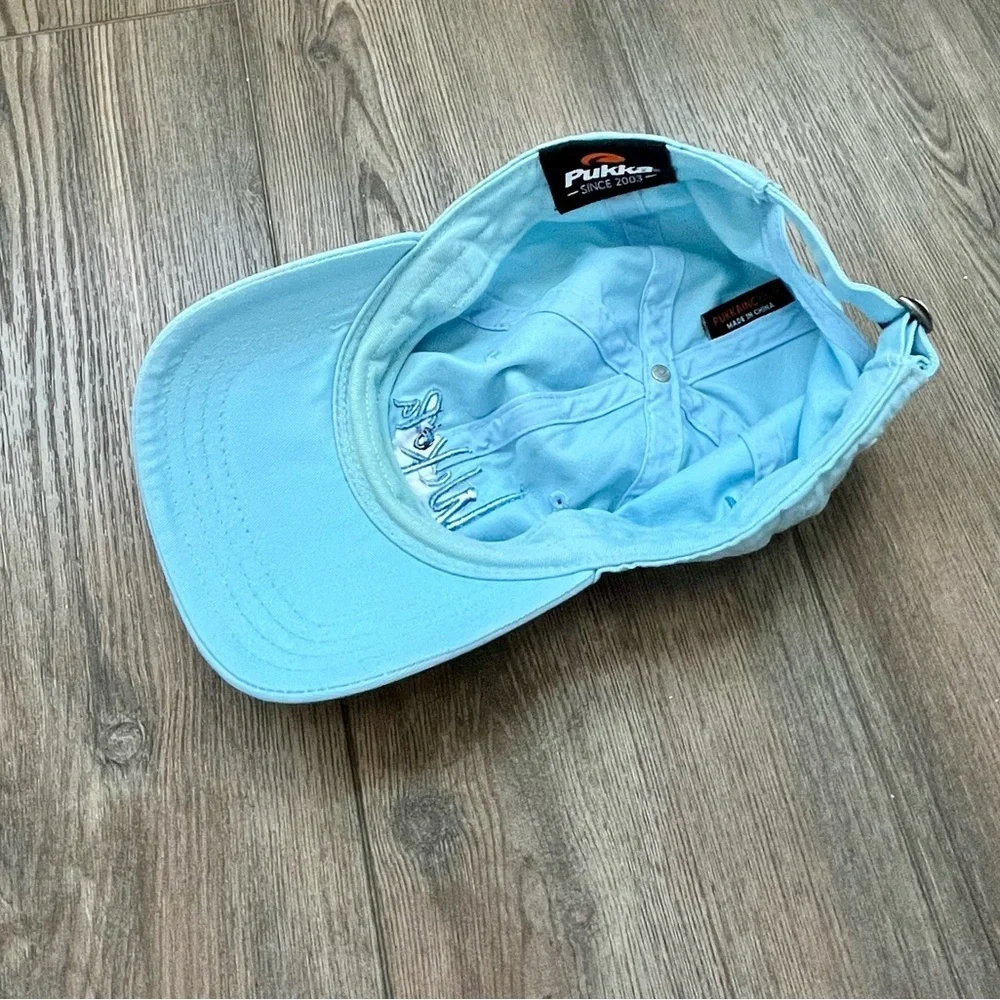 Light Blue Baseball Cap with Embroidered Logo